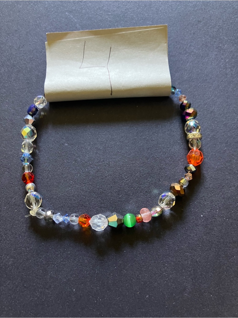 #4 handmade Swarovski anklet